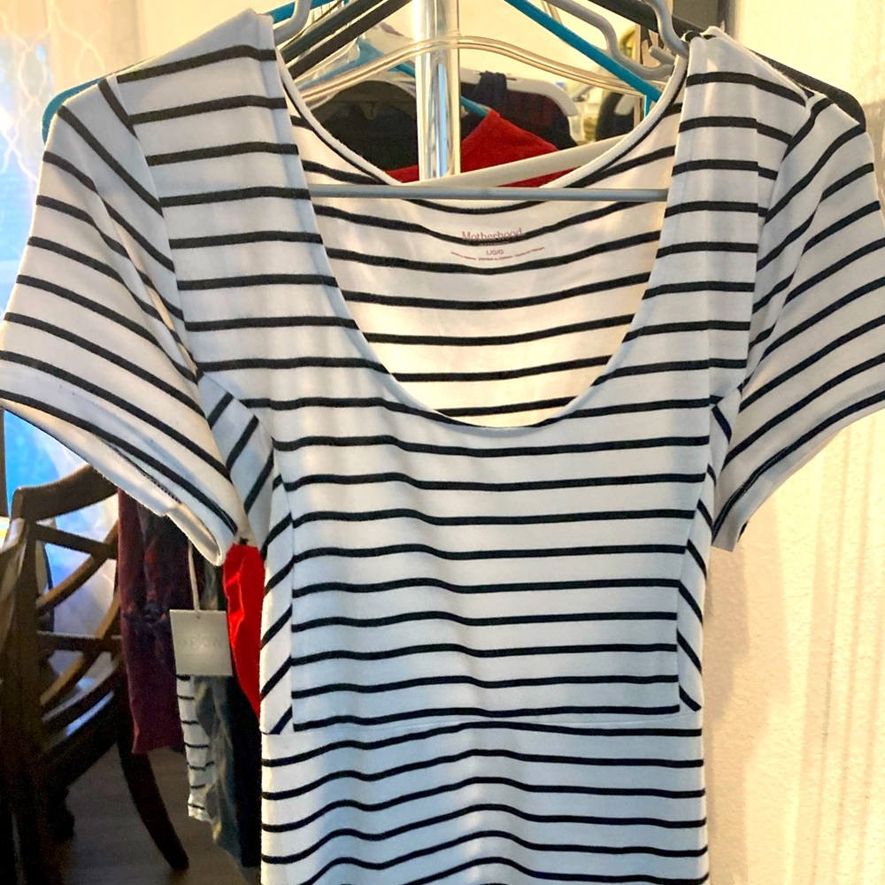 Striped Maternity shirt